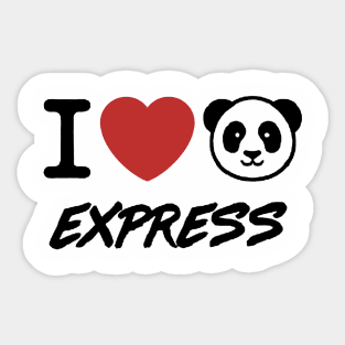 Wei Chen's I heart Panda Express (American born Chinese) Sticker